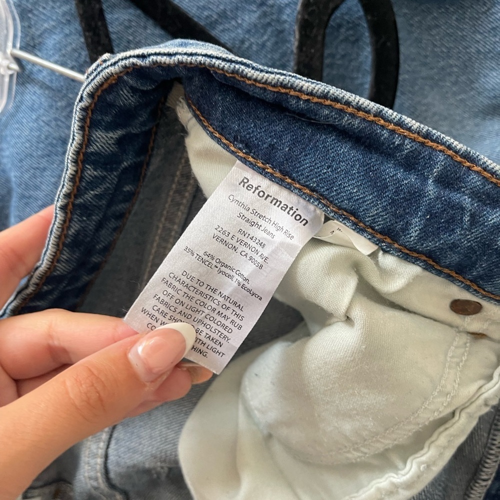 Reformation Cynthia Stretch High Rise - Picture 6 of 6